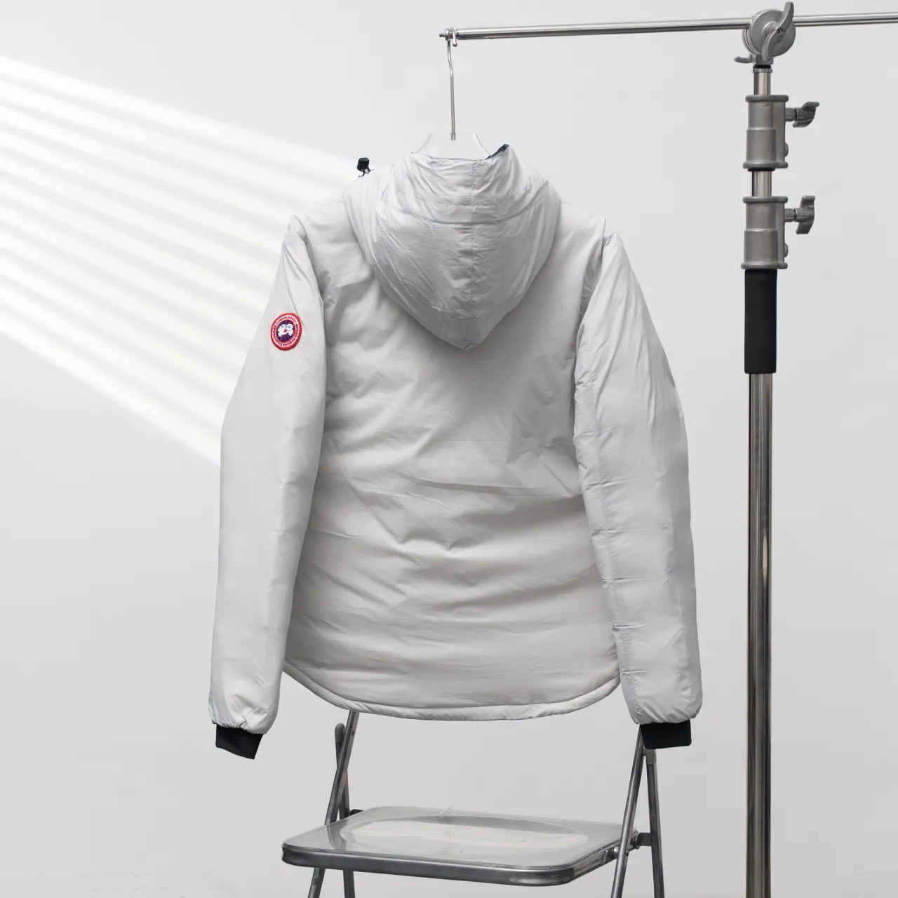 P880 CANADA GOOSE丨Canada Goose 5078 single zipper armband hooded down jacket Color: Silver Gray Size: XS-XL